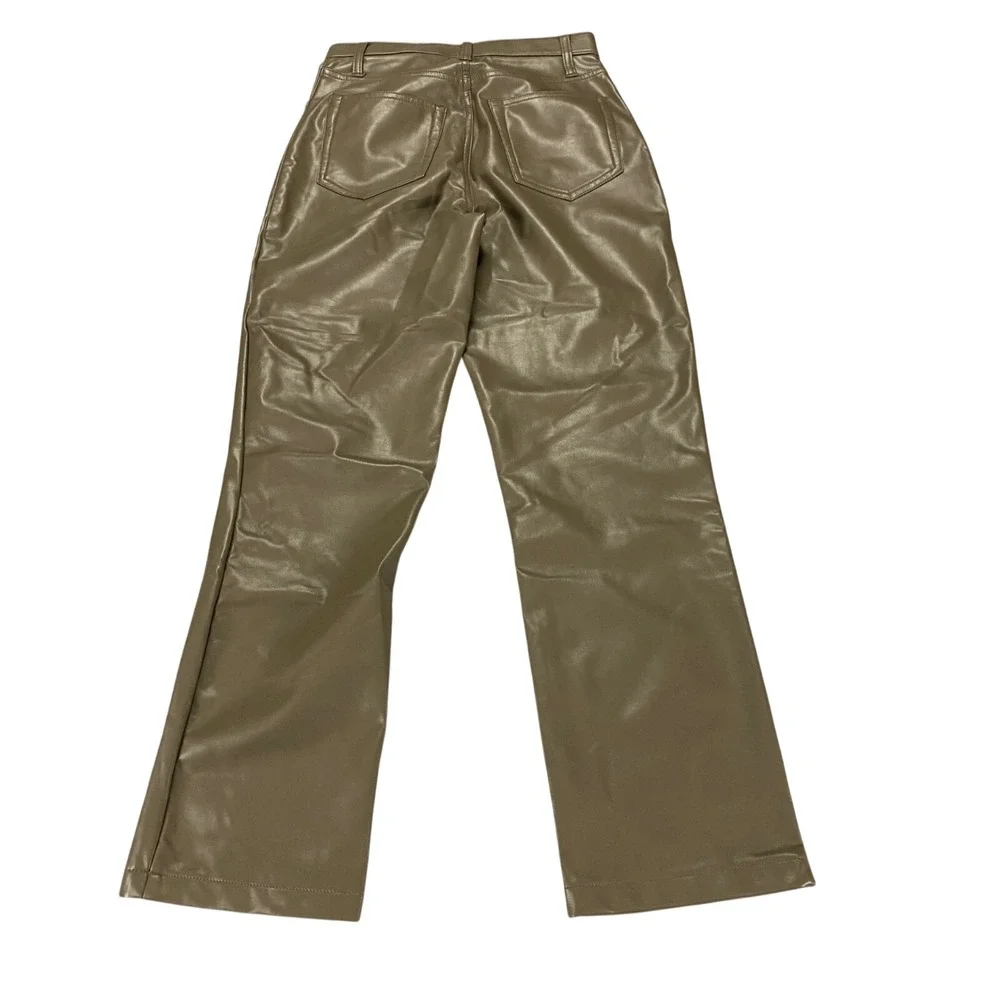 Abercrombie &‎ Fitch Curve Love 90s Straight Ultra High Rise Vegan Pants 25